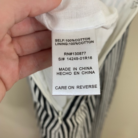 NWT Leshop Cross Back Pinstriped Jumpsuit - Picture 7 of 9